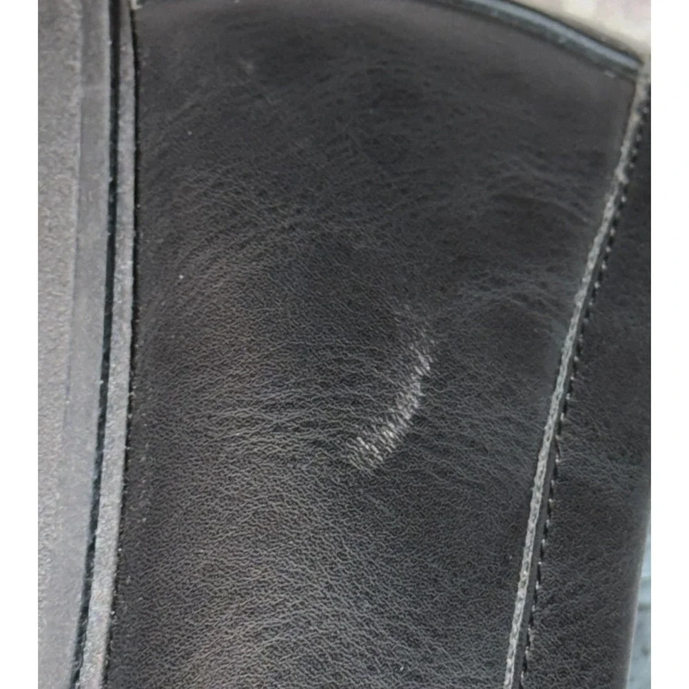 ALDO‎ Woman's Black Lug Sole Loafers Size 10M Logo